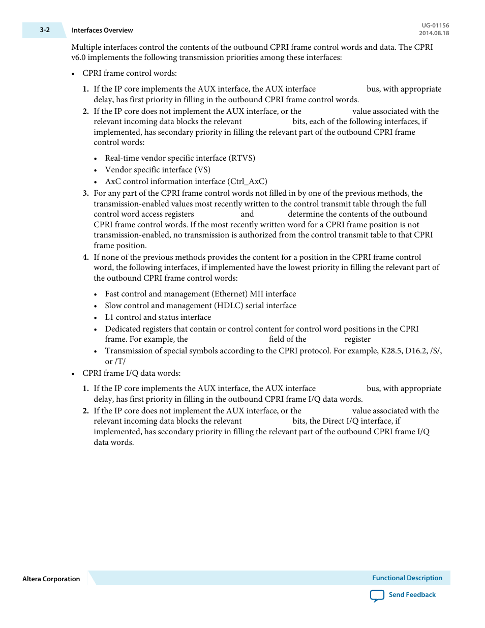 Altera CPRI v6.0 MegaCore Function User Manual | Page 32 / 115