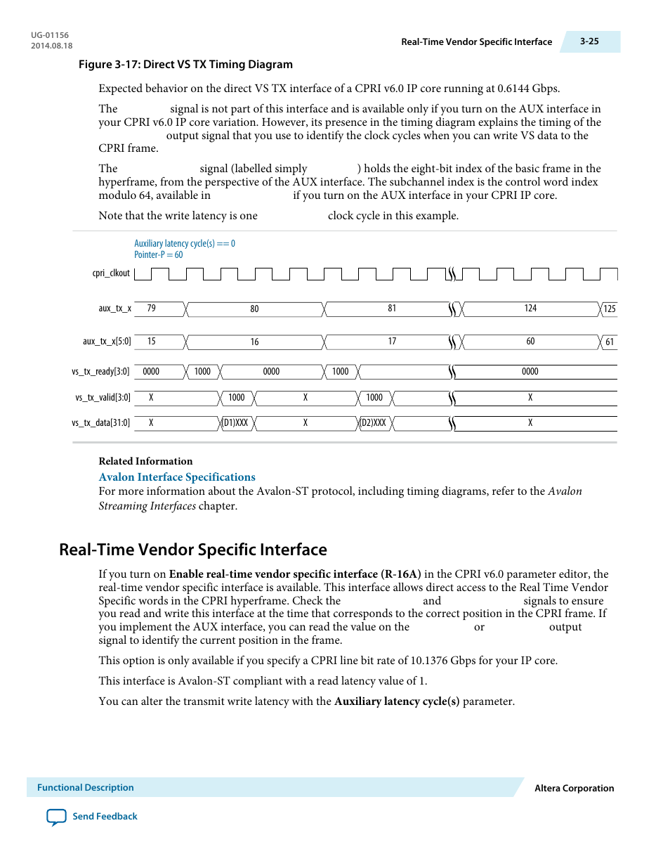 Real-time vendor specific interface, Real-time vendor specific interface -25 | Altera CPRI v6.0 MegaCore Function User Manual | Page 55 / 115