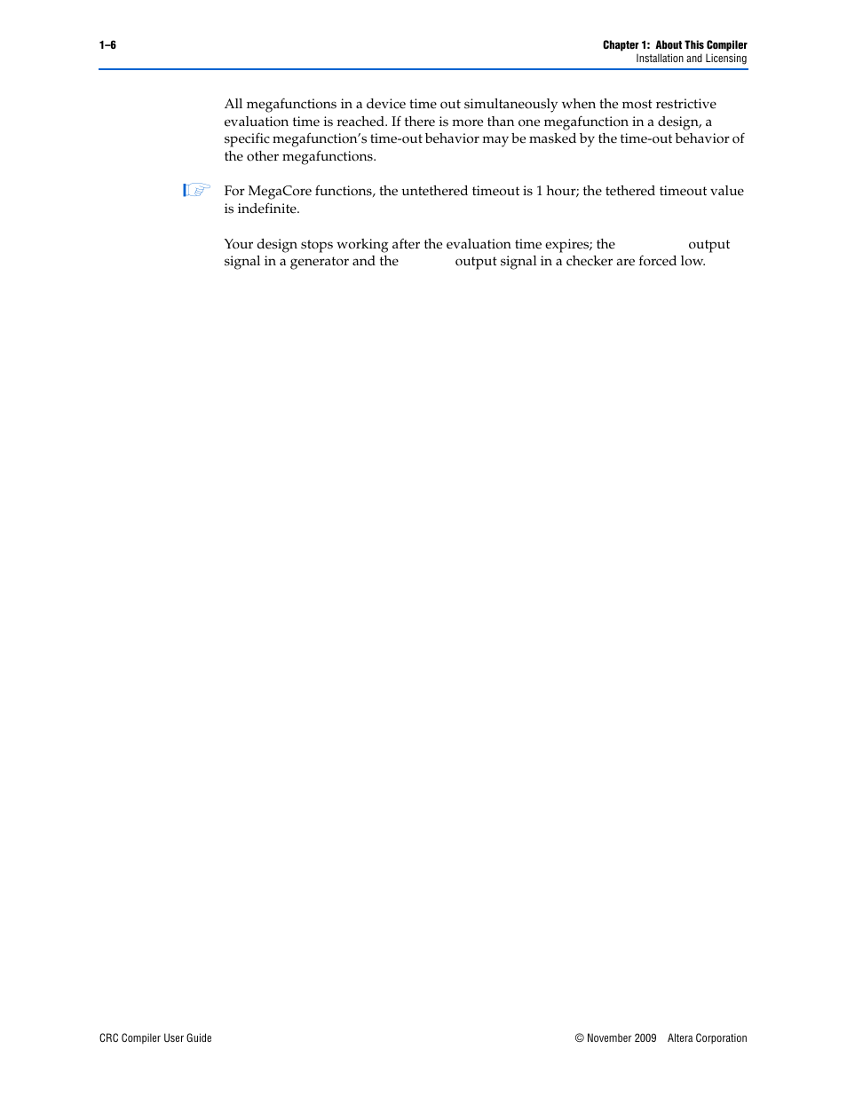 Altera CRC Compiler User Manual | Page 10 / 30