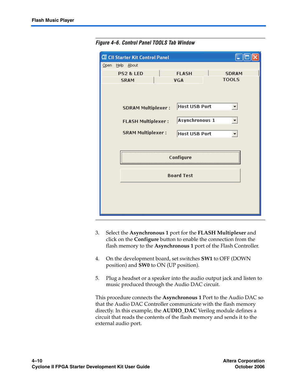 Figure 4–6 | Altera Cyclone II FPGA Starter User Manual | Page 32 / 50