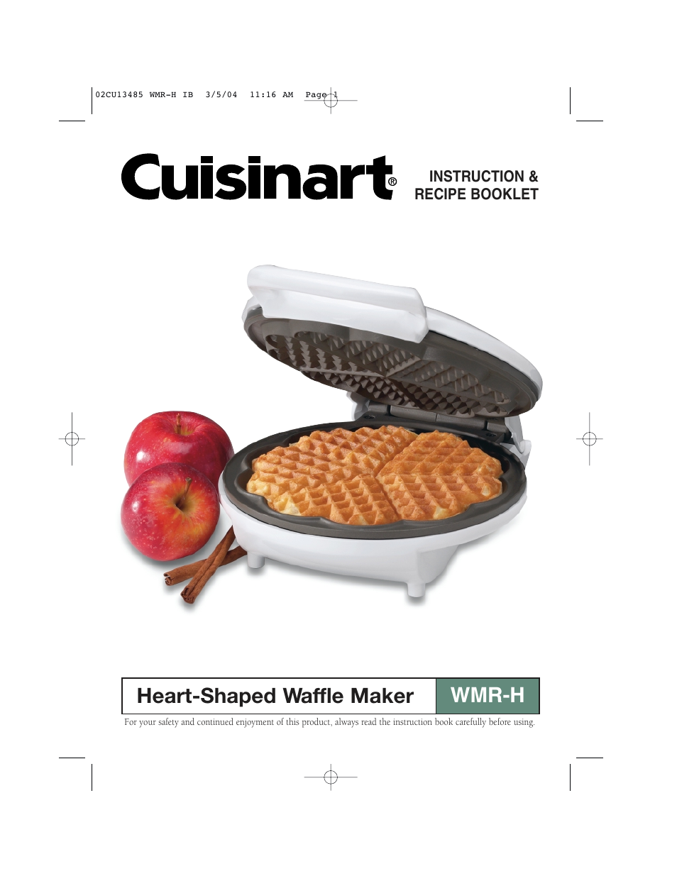 Cuisinart WMR-H User Manual | 8 pages