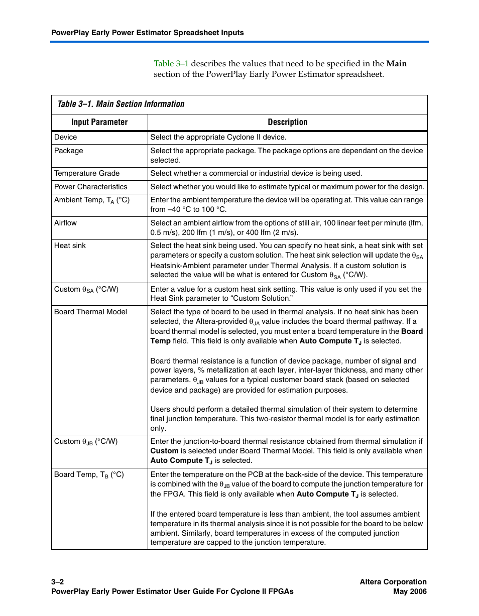 Altera Cyclone II PowerPlay Early Power Estimator User Manual | Page 18 / 48