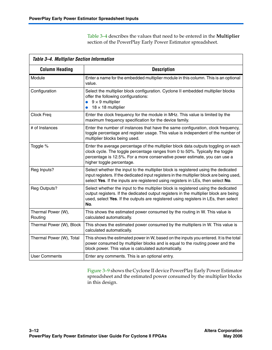 Altera Cyclone II PowerPlay Early Power Estimator User Manual | Page 28 / 48