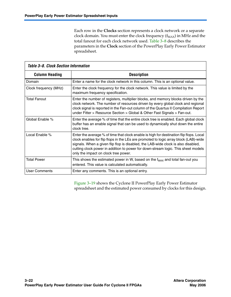 Altera Cyclone II PowerPlay Early Power Estimator User Manual | Page 38 / 48