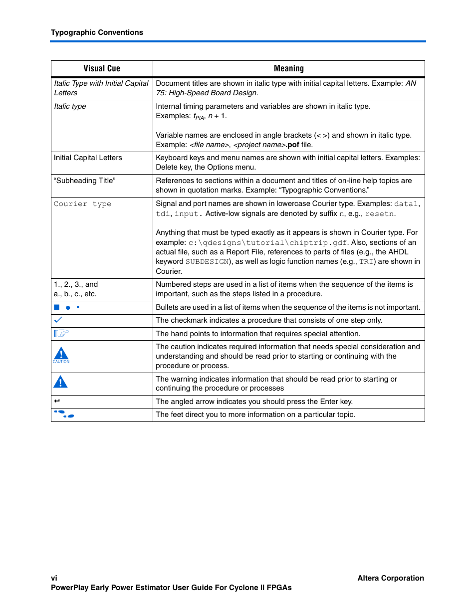 Altera Cyclone II PowerPlay Early Power Estimator User Manual | Page 6 / 48