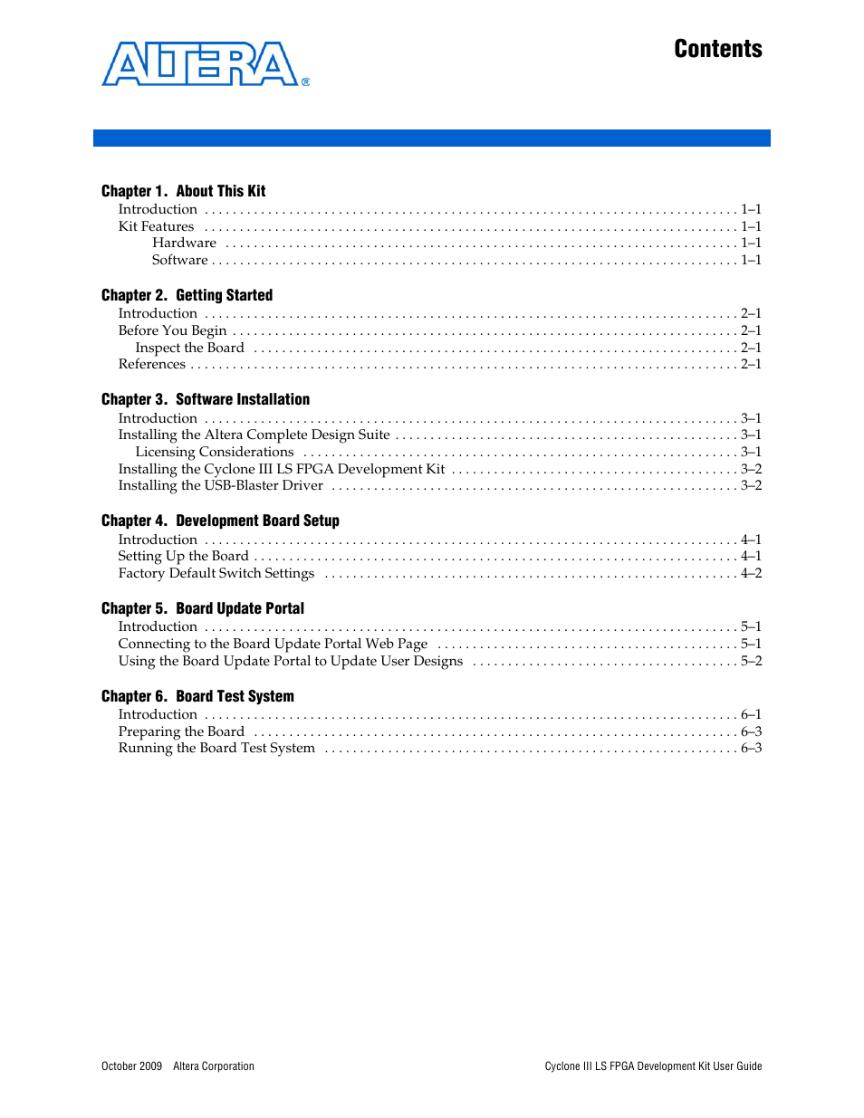 Altera Cyclone III LS FPGA User Manual | Page 3 / 42