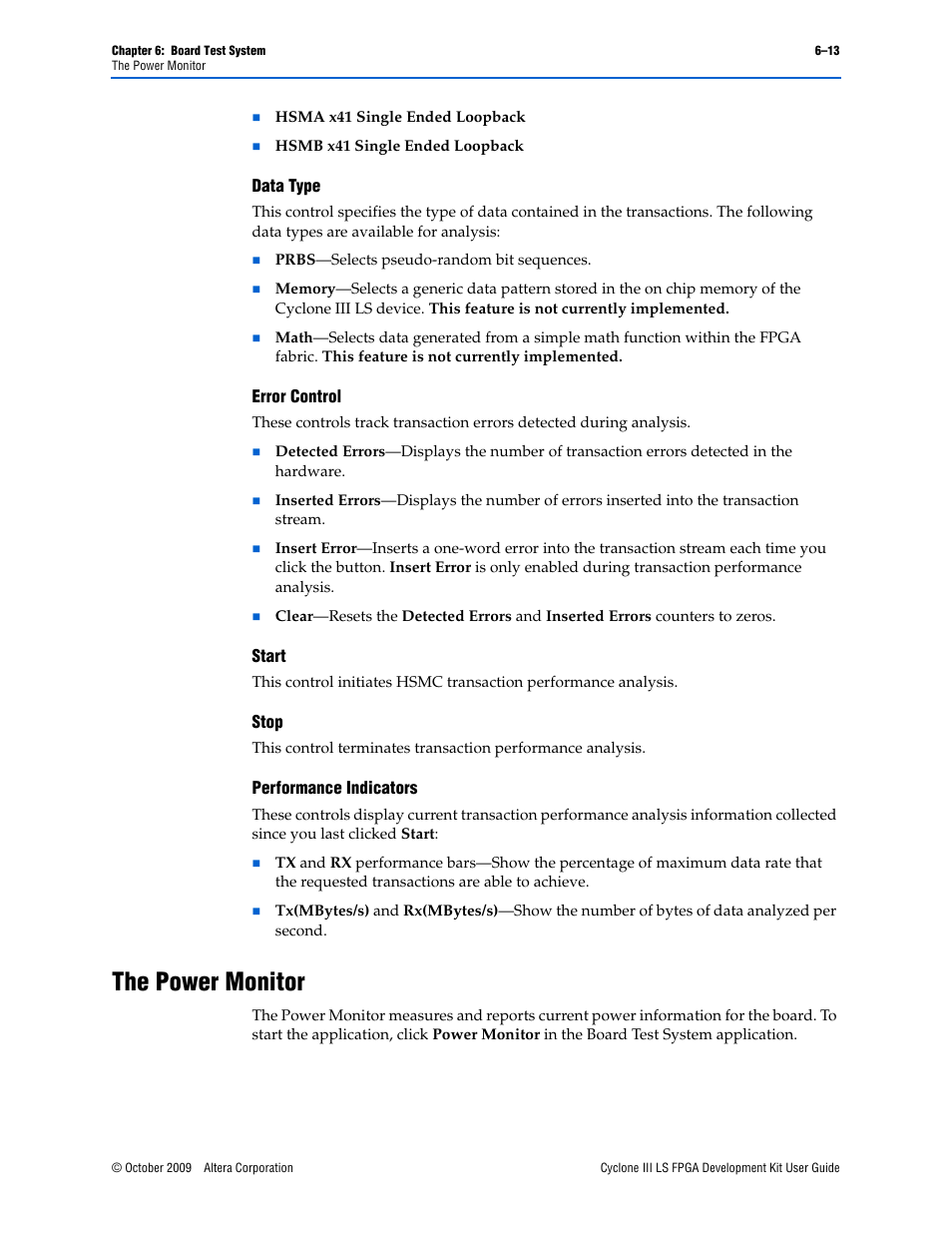 The power monitor | Altera Cyclone III LS FPGA User Manual | Page 31 / 42