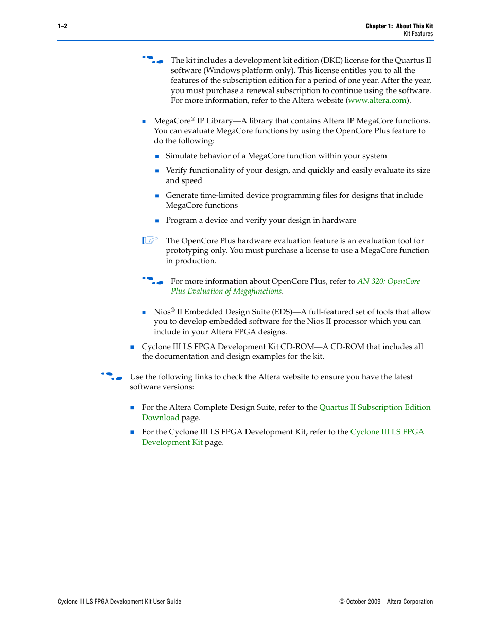 Altera Cyclone III LS FPGA User Manual | Page 8 / 42