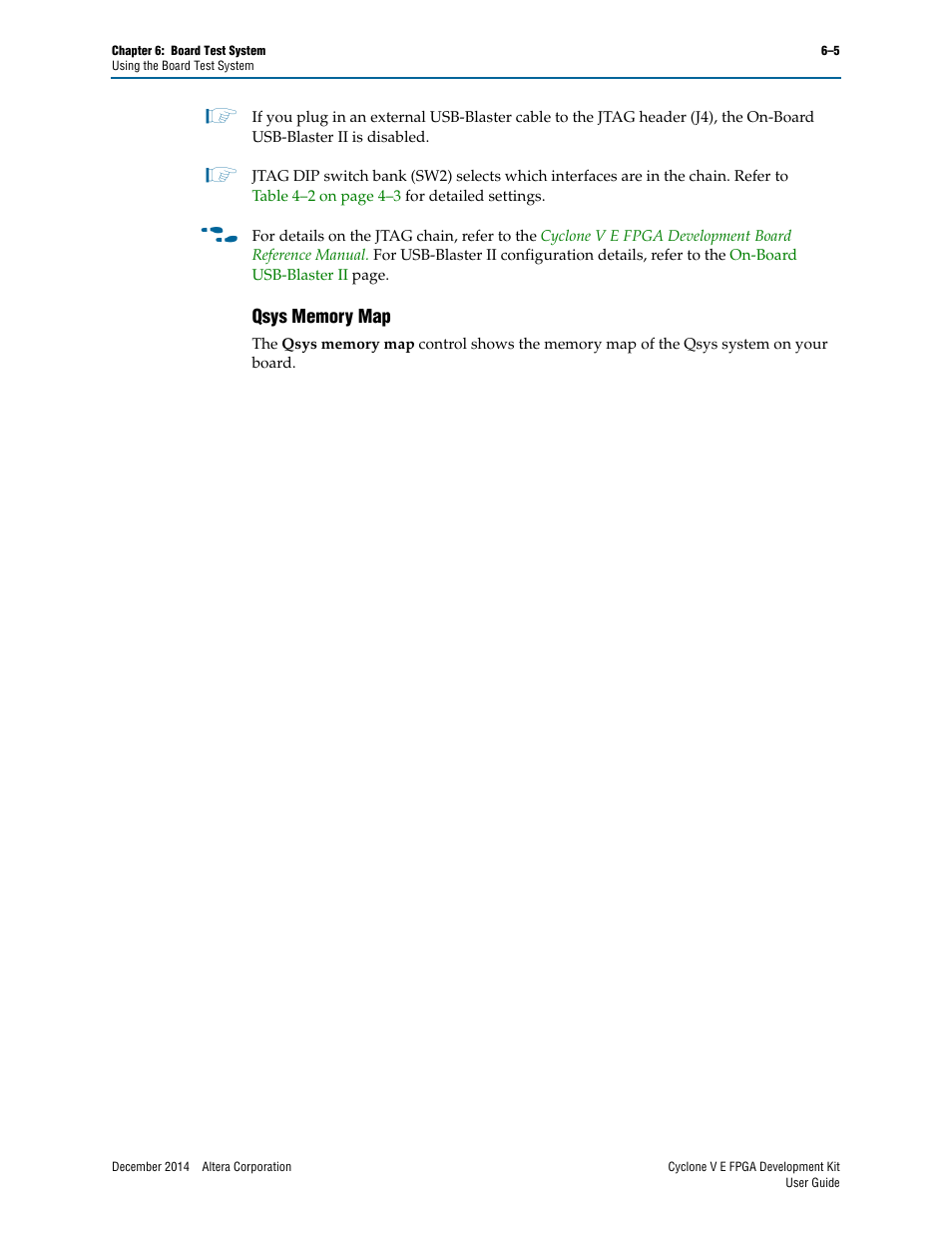 Qsys memory map, Qsys memory map –5 | Altera Cyclone V E FPGA User Manual | Page 21 / 38