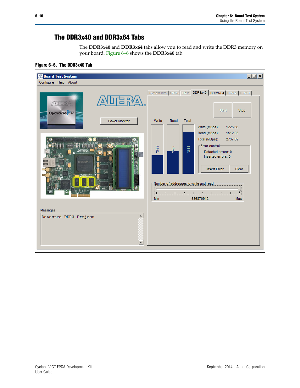 The ddr3x40 and ddr3x64 tabs, The ddr3x40 and ddr3x64 tabs –10 | Altera Cyclone V GT FPGA User Manual | Page 32 / 50