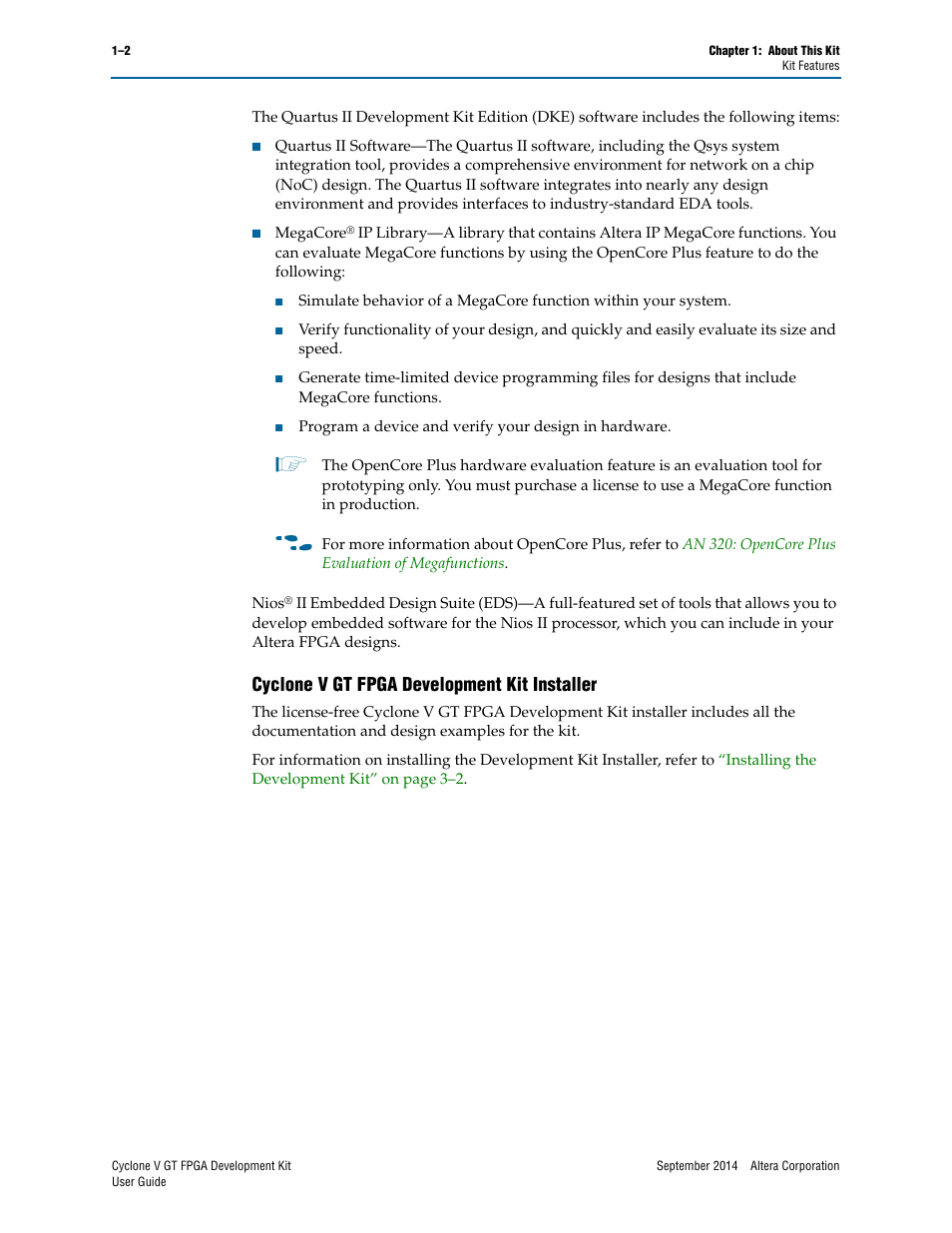 Cyclone v gt fpga development kit installer, Cyclone v gt fpga development kit installer –2 | Altera Cyclone V GT FPGA User Manual | Page 6 / 50