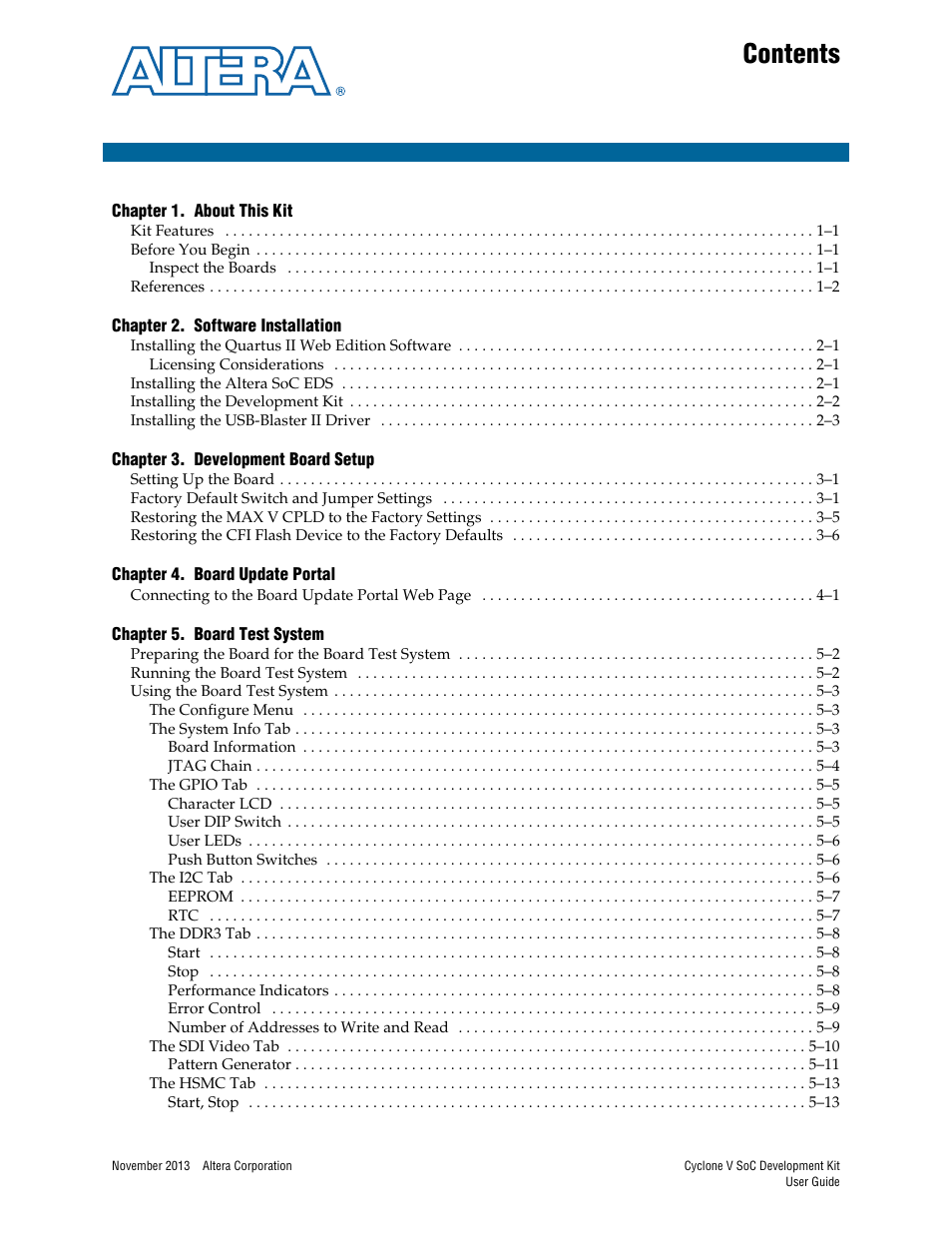 Altera Cyclone V SoC User Manual | Page 3 / 44