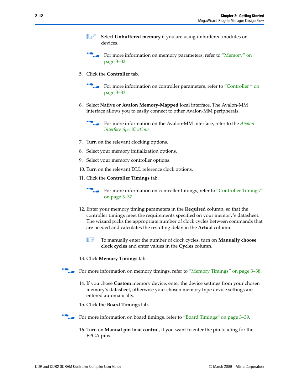 Altera DDR SDRAM Controller User Manual | Page 22 / 106