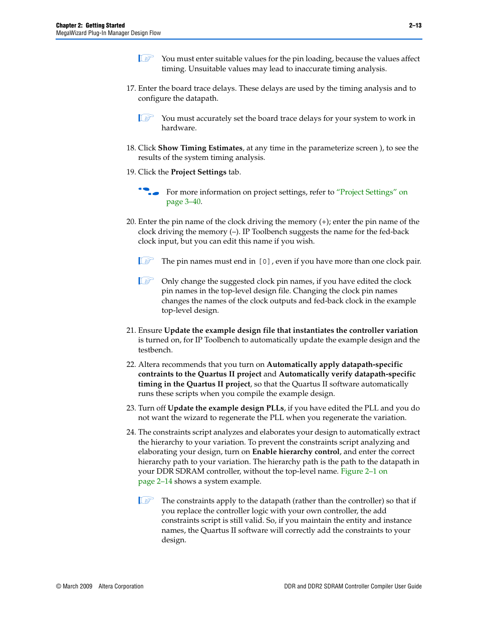 Altera DDR SDRAM Controller User Manual | Page 23 / 106
