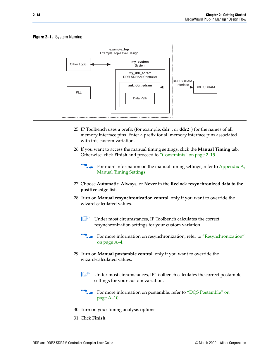 Level name, Figure 2–1 on | Altera DDR SDRAM Controller User Manual | Page 24 / 106