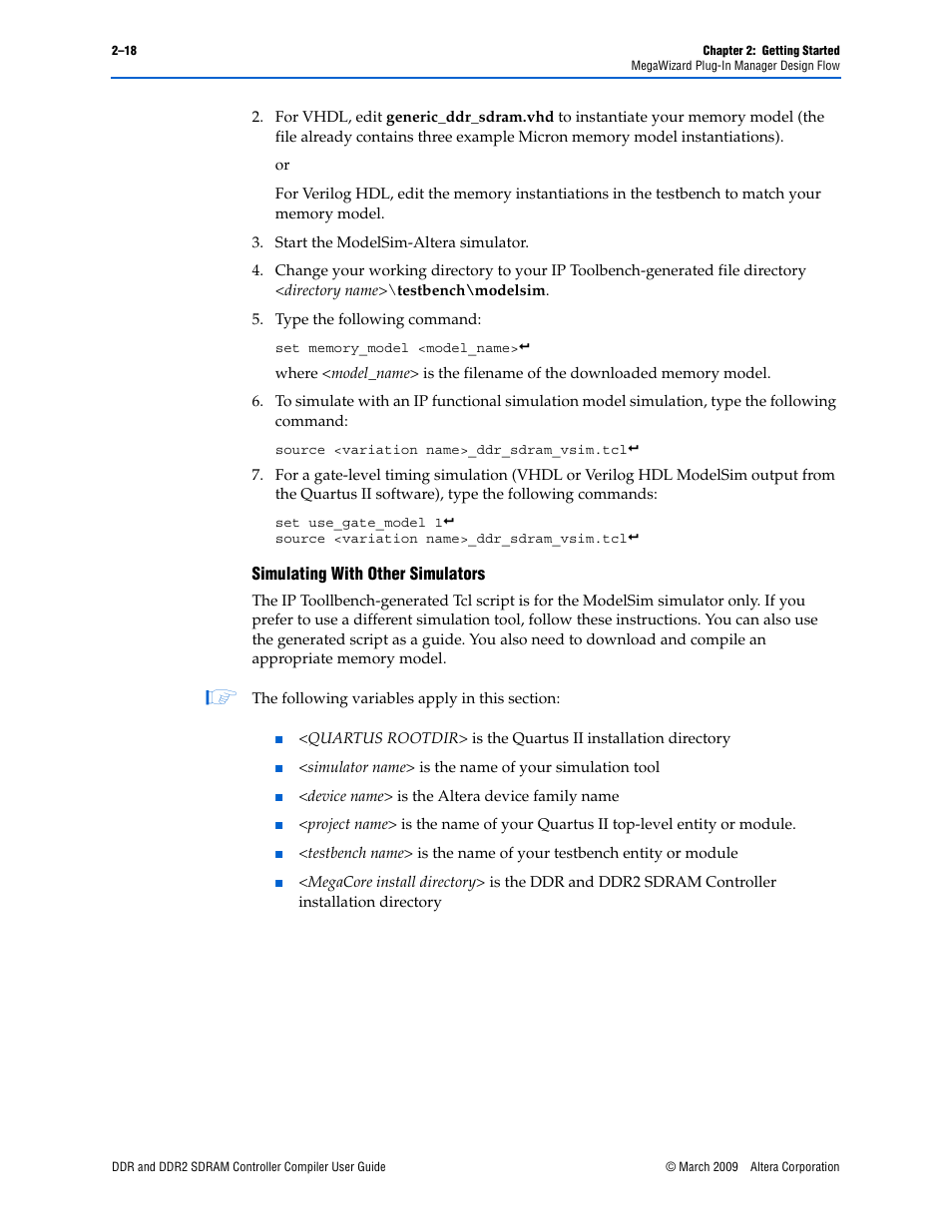 Altera DDR SDRAM Controller User Manual | Page 28 / 106