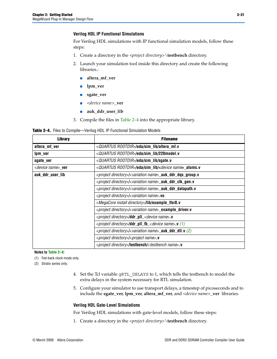 Altera DDR SDRAM Controller User Manual | Page 31 / 106