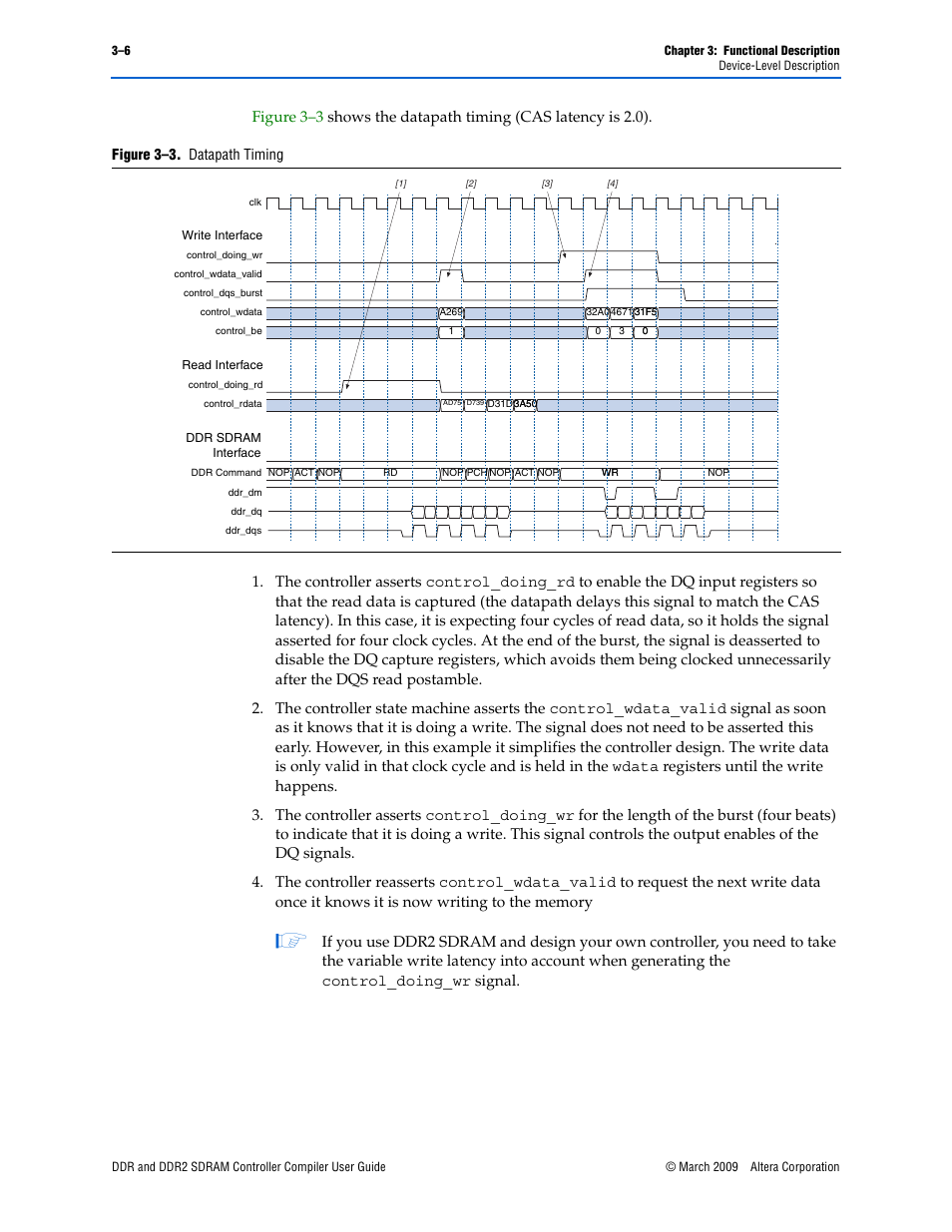 Altera DDR SDRAM Controller User Manual | Page 42 / 106