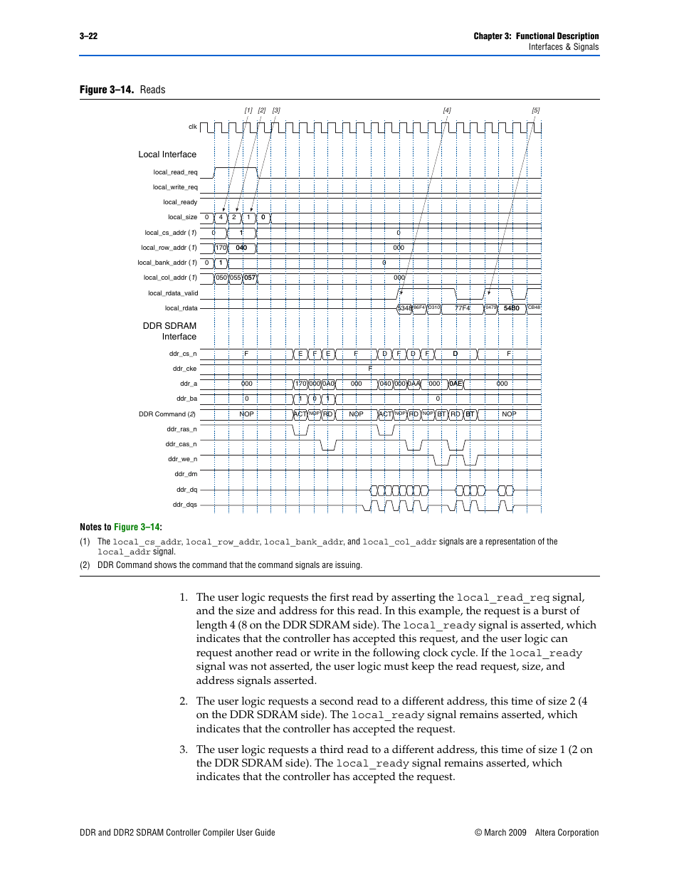 Figure 3–14. reads | Altera DDR SDRAM Controller User Manual | Page 58 / 106