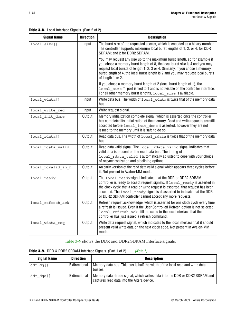 Altera DDR SDRAM Controller User Manual | Page 66 / 106