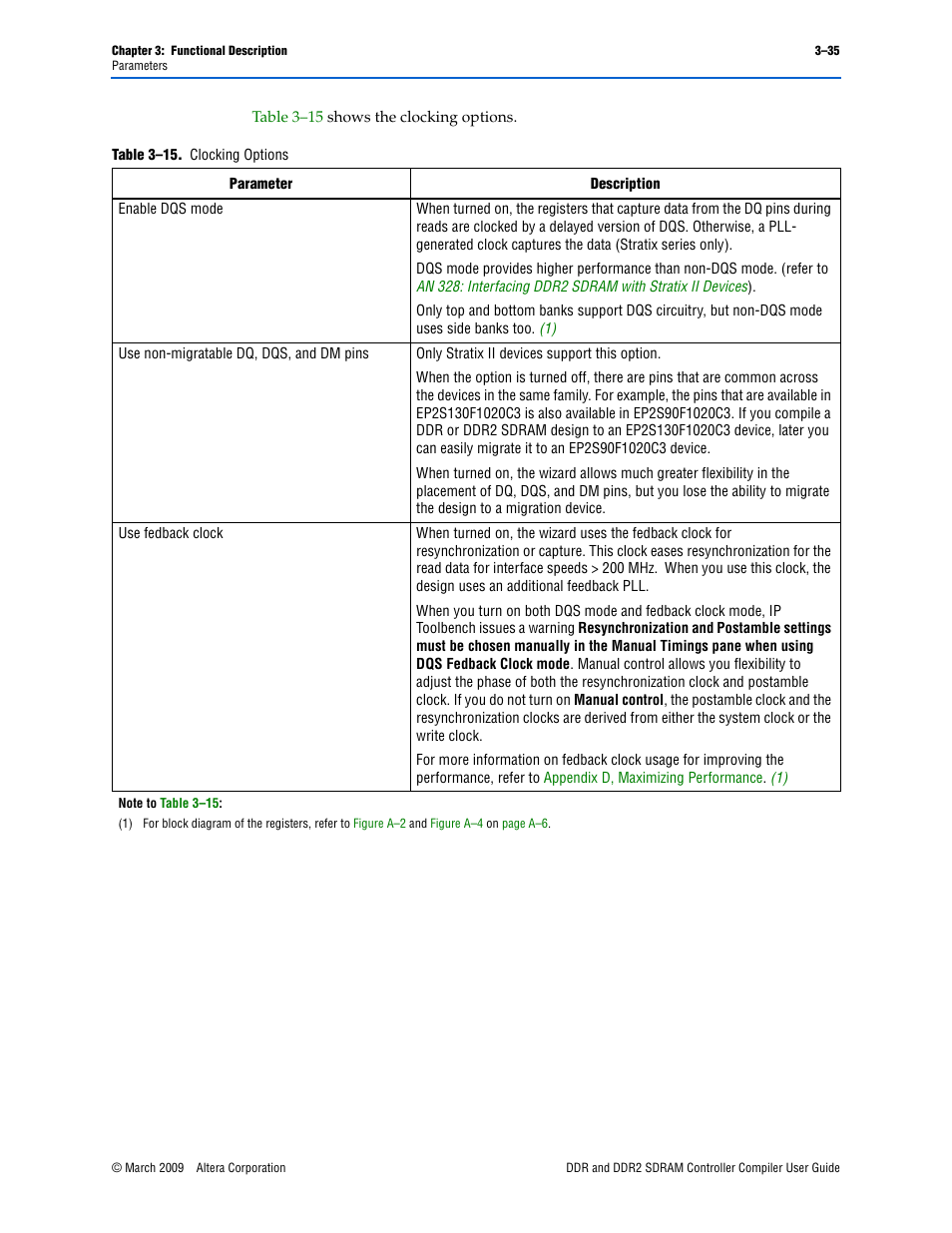 Altera DDR SDRAM Controller User Manual | Page 71 / 106
