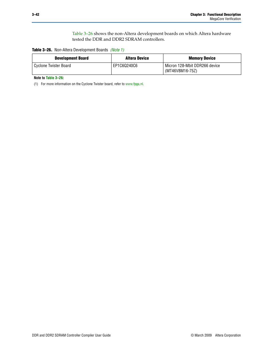 Altera DDR SDRAM Controller User Manual | Page 78 / 106