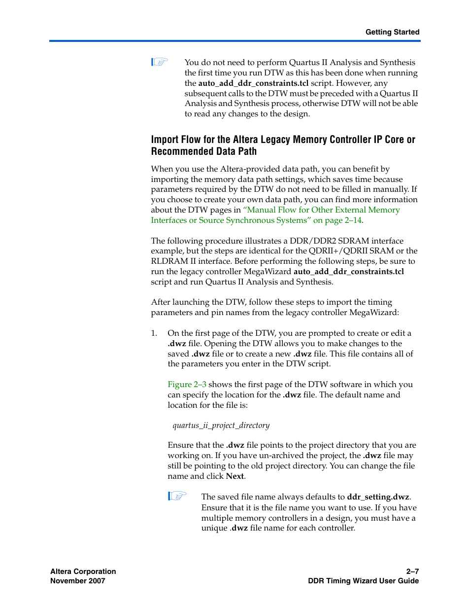 Altera DDR Timing Wizard User Manual | Page 19 / 92