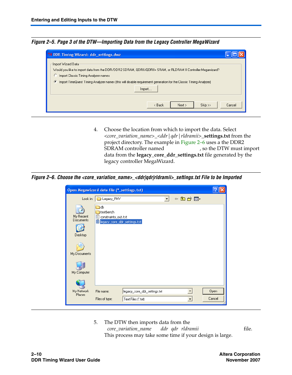 Altera DDR Timing Wizard User Manual | Page 22 / 92