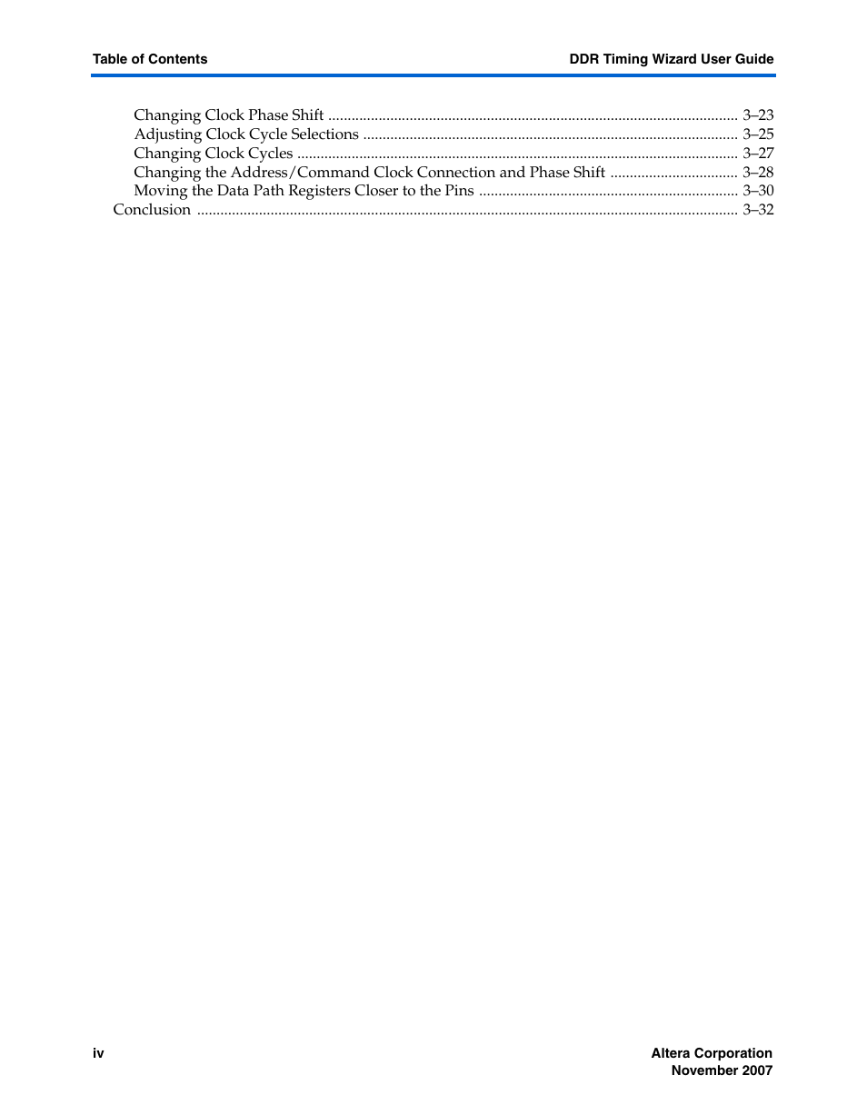 Altera DDR Timing Wizard User Manual | Page 4 / 92