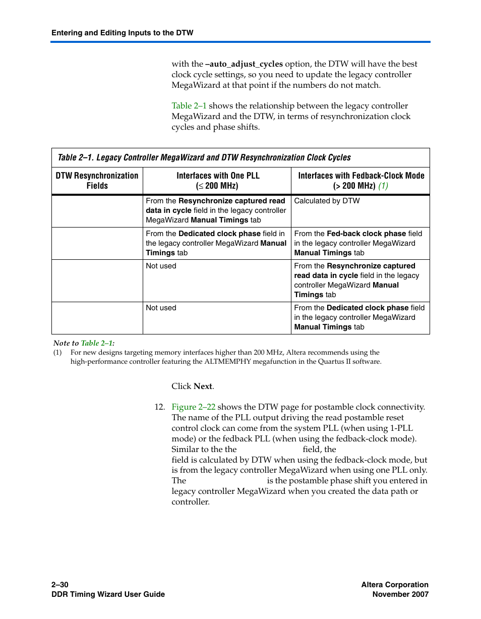 Altera DDR Timing Wizard User Manual | Page 42 / 92