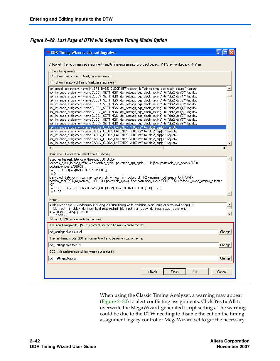 Altera DDR Timing Wizard User Manual | Page 54 / 92