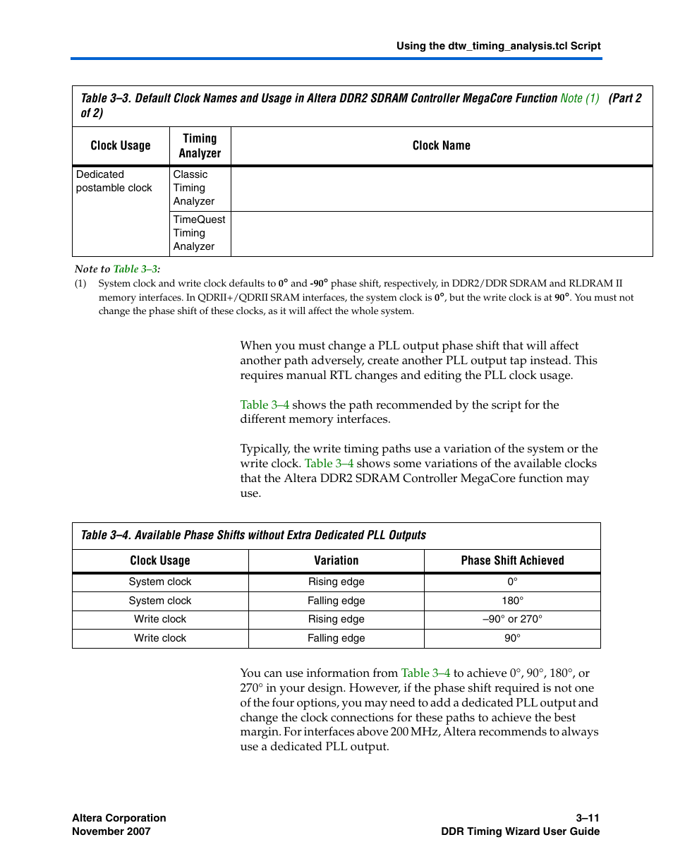 Altera DDR Timing Wizard User Manual | Page 71 / 92