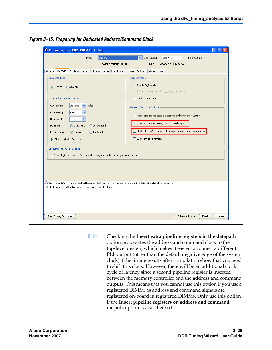 On, as shown in, Figure 3–15 | Altera DDR Timing Wizard User Manual | Page 89 / 92