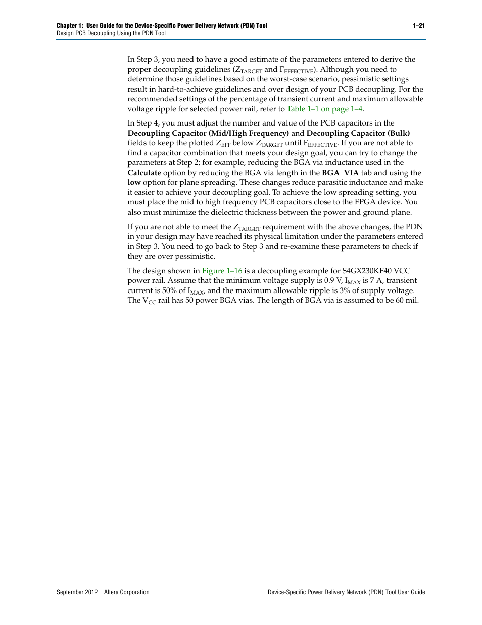 Altera Device-Specific Power Delivery Network User Manual | Page 25 / 32