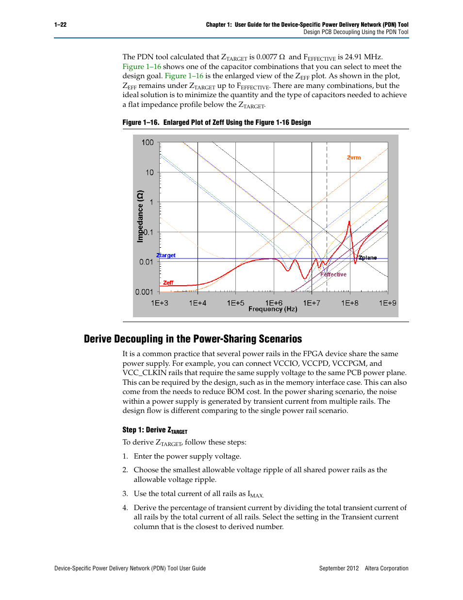 Derive decoupling in the power-sharing scenarios | Altera Device-Specific Power Delivery Network User Manual | Page 26 / 32