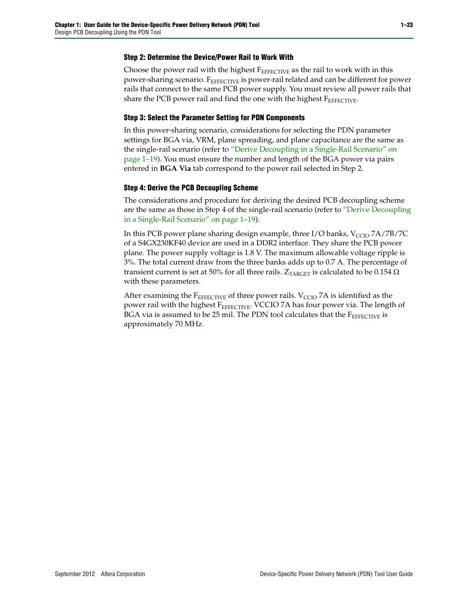 Altera Device-Specific Power Delivery Network User Manual | Page 27 / 32