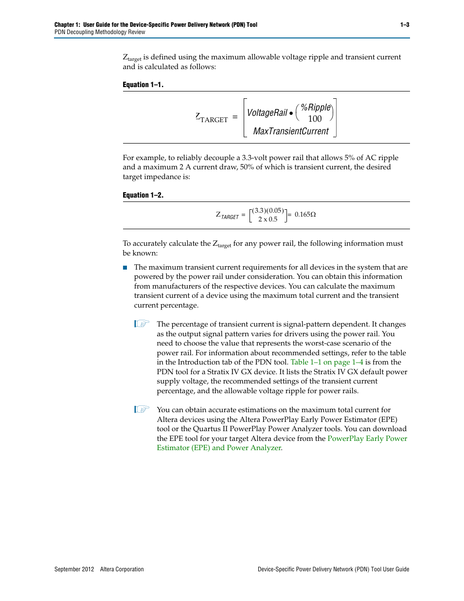 Altera Device-Specific Power Delivery Network User Manual | Page 7 / 32