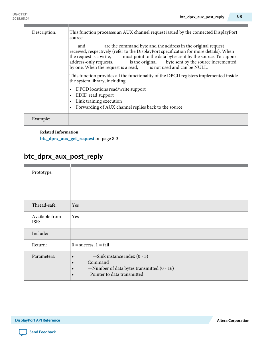 Btc_dprx_aux_post_reply, Btc_dprx_aux_post_reply -5 | Altera DisplayPort MegaCore Function User Manual | Page 106 / 195