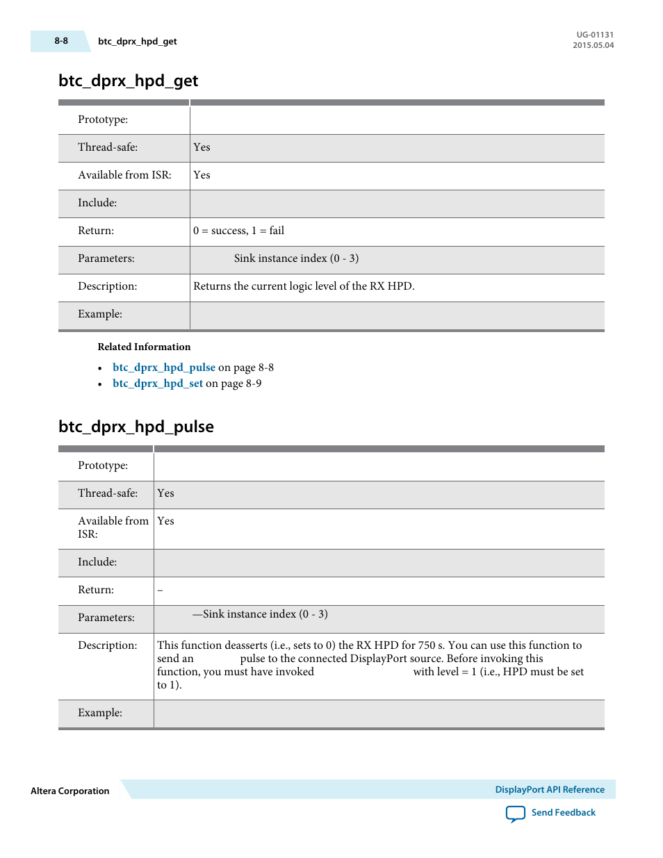 Btc_dprx_hpd_get, Btc_dprx_hpd_pulse, Btc_dprx_hpd_get -8 | Btc_dprx_hpd_pulse -8 | Altera DisplayPort MegaCore Function User Manual | Page 109 / 195