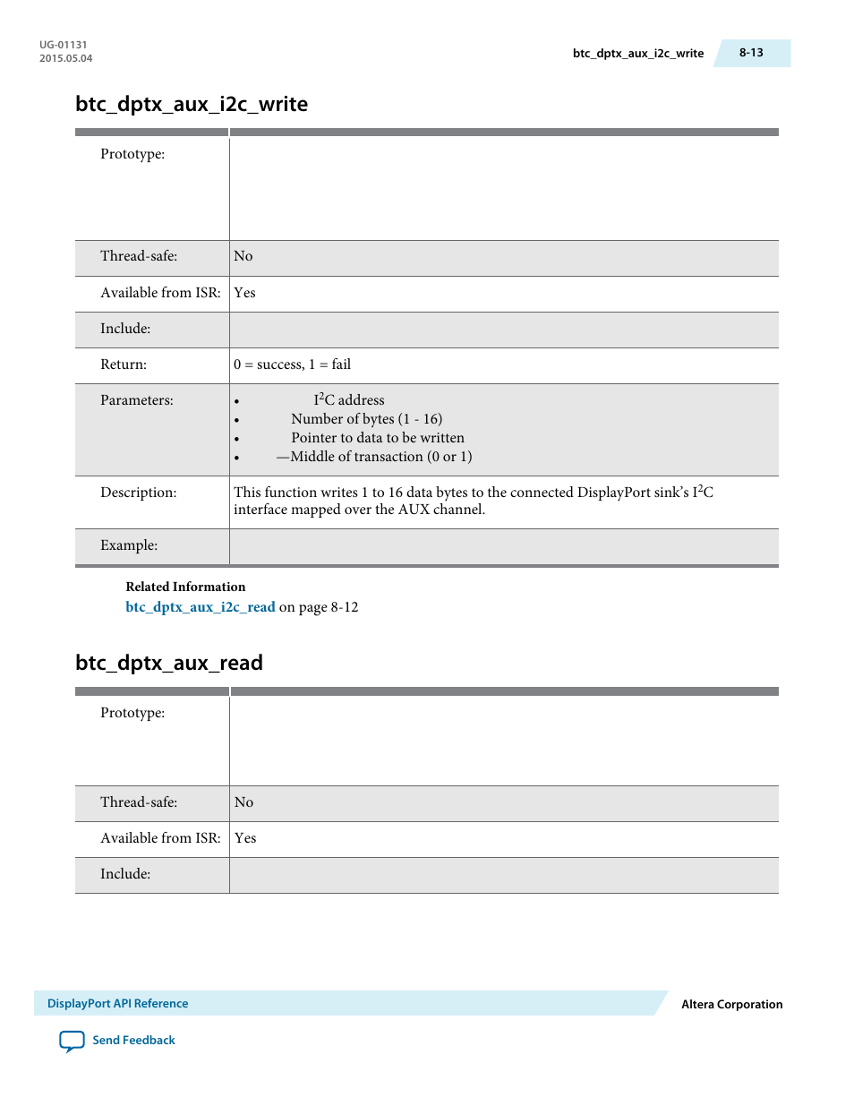 Btc_dptx_aux_i2c_write, Btc_dptx_aux_read, Btc_dptx_aux_i2c_write -13 | Btc_dptx_aux_read -13 | Altera DisplayPort MegaCore Function User Manual | Page 114 / 195