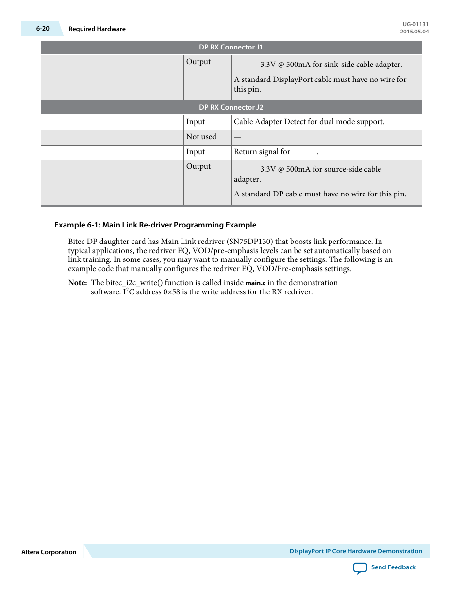 Altera DisplayPort MegaCore Function User Manual | Page 81 / 195
