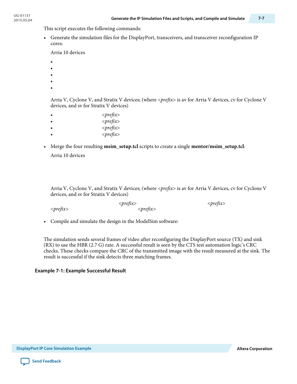 Altera DisplayPort MegaCore Function User Manual | Page 95 / 195