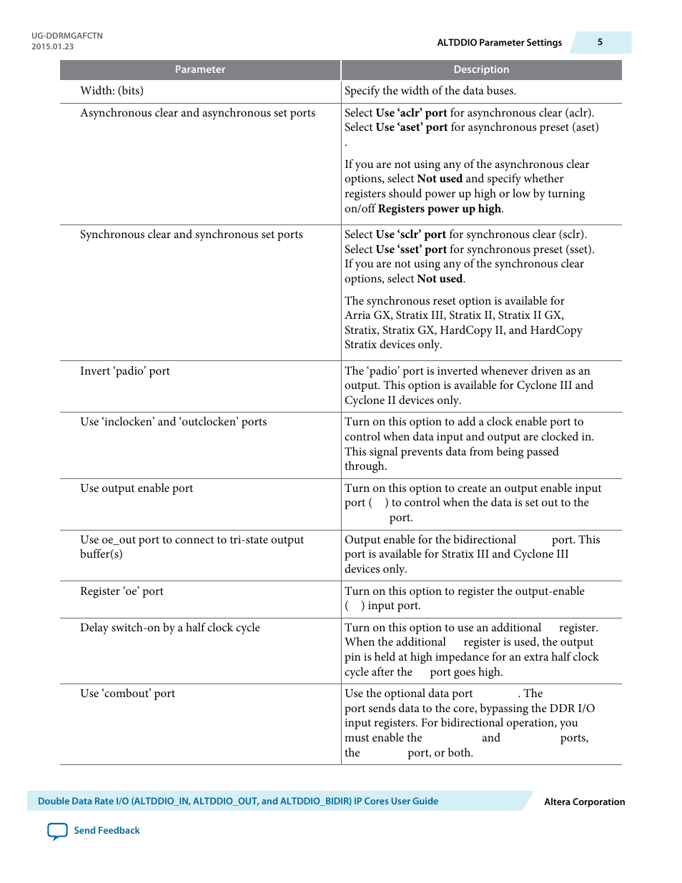 Altera Double Data Rate I/O User Manual | Page 5 / 22
