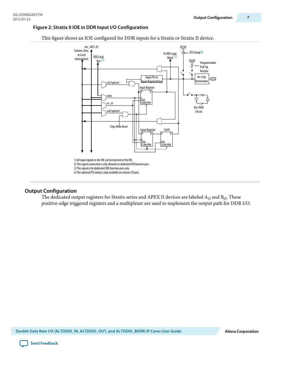 Output configuration, And b | Altera Double Data Rate I/O User Manual | Page 7 / 22