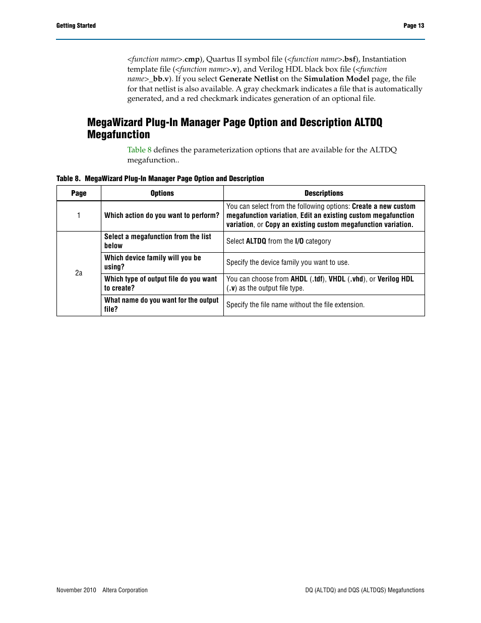 Altera DQ (ALTDQ) User Manual | Page 13 / 31