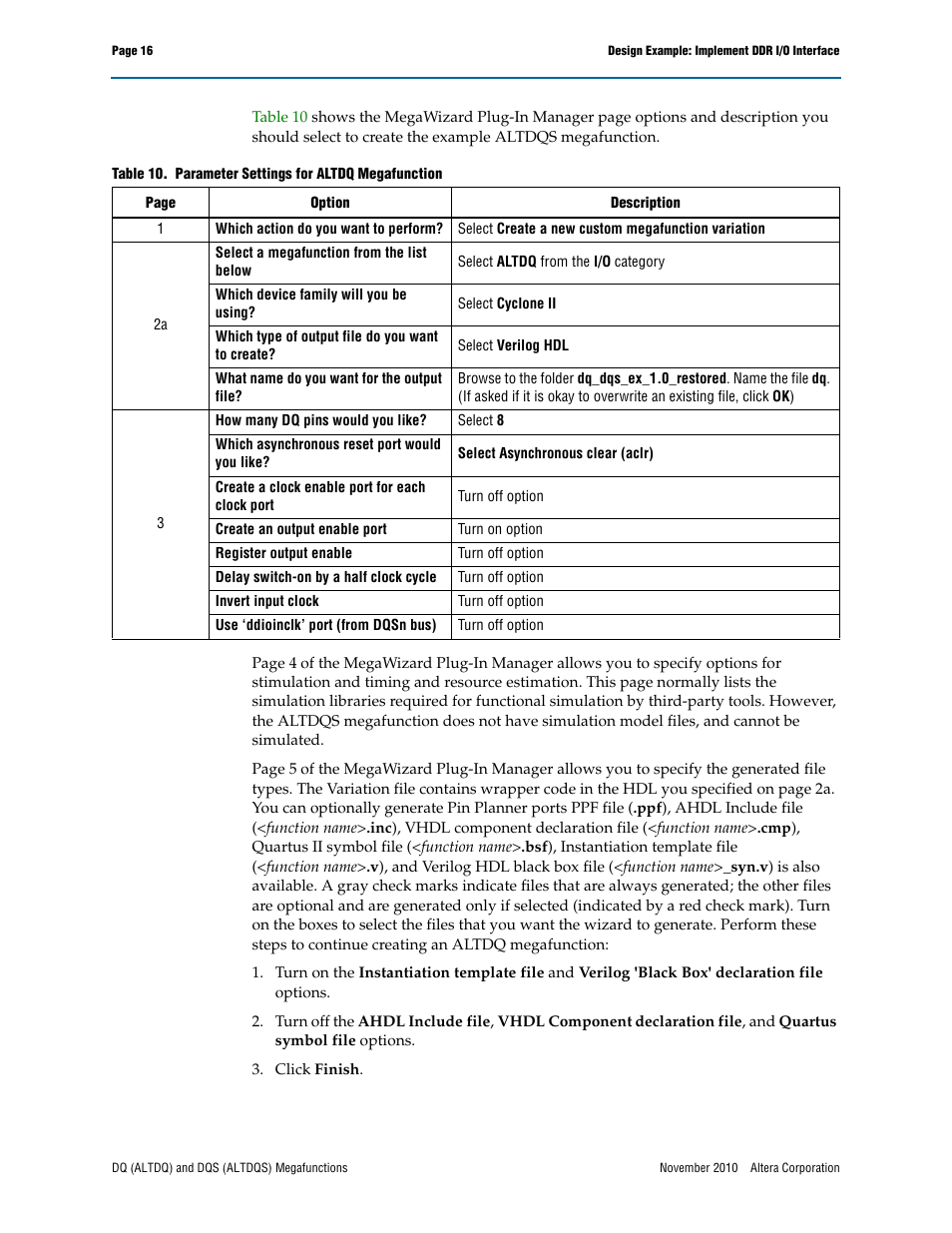 Altera DQ (ALTDQ) User Manual | Page 16 / 31