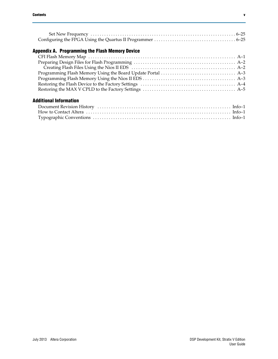 Altera DSP Development Kit, Stratix V Edition User Manual | Page 5 / 58