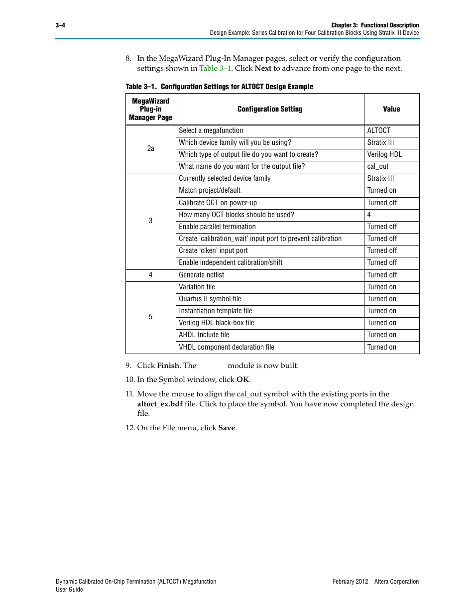 Altera Dynamic Calibrated On-Chip Termination User Manual | Page 11 / 19