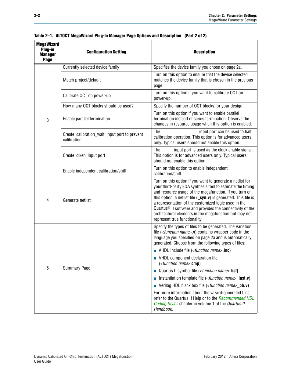Altera Dynamic Calibrated On-Chip Termination User Manual | Page 6 / 19