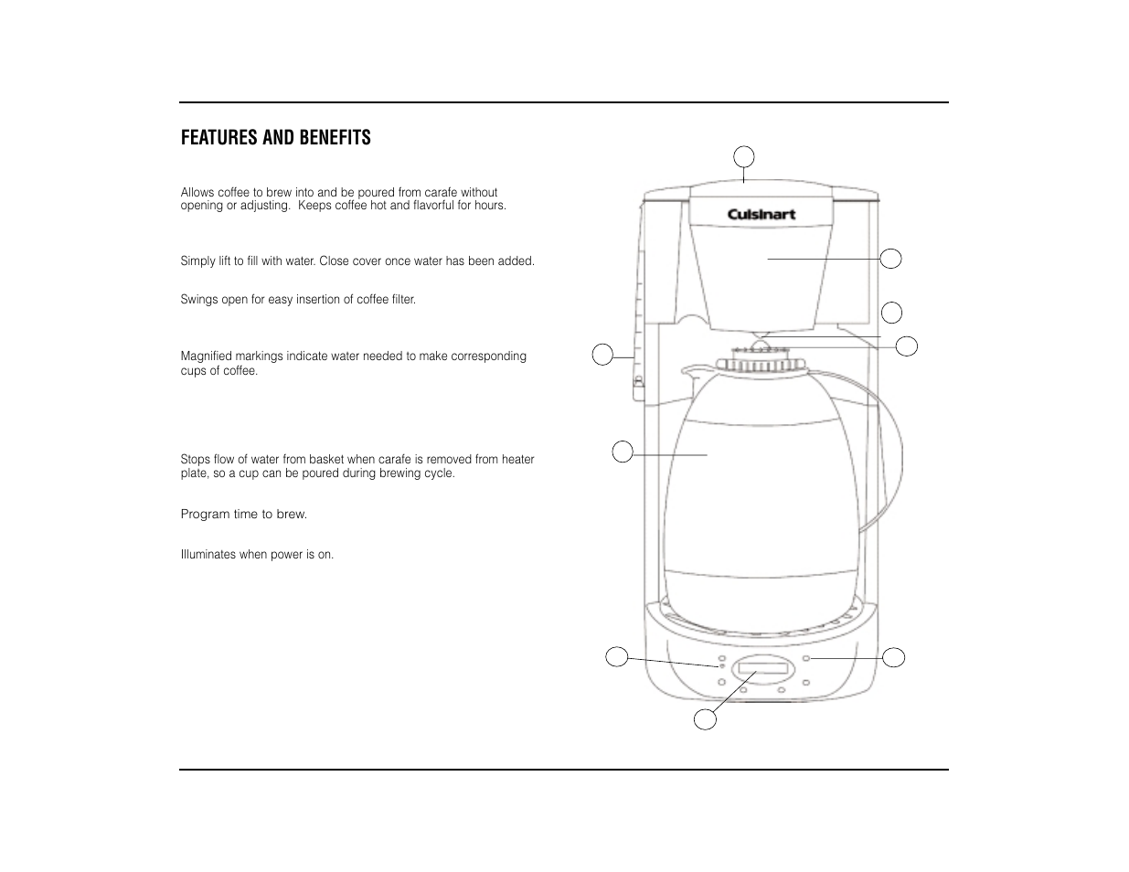 Features and benefits | Cuisinart DTC-950 User Manual | Page 6 / 8